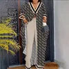 Digital Printed Deep Women Dress Shirt Slim Fit Full Sleeves Wear Fashion Ladies New Autumn Dress