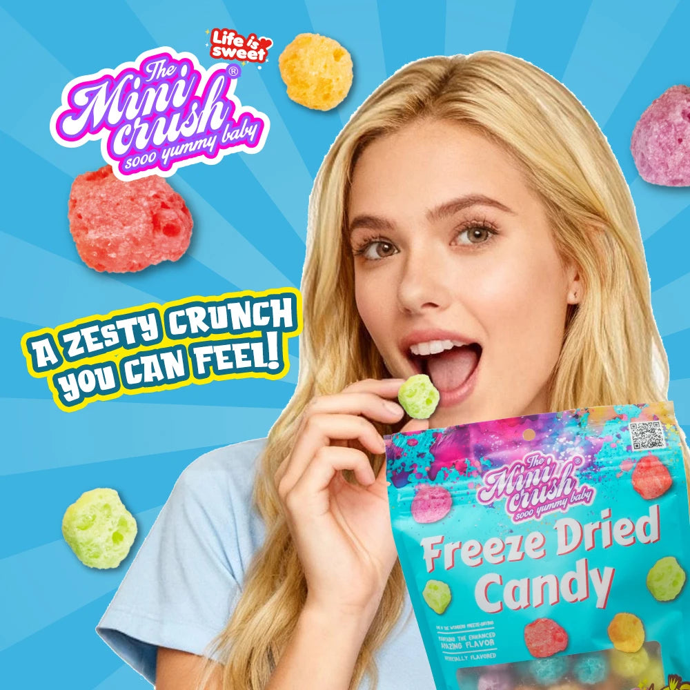 Resealable Bag Pack  Sweet & Delicious Freeze Dried Puffs Candy