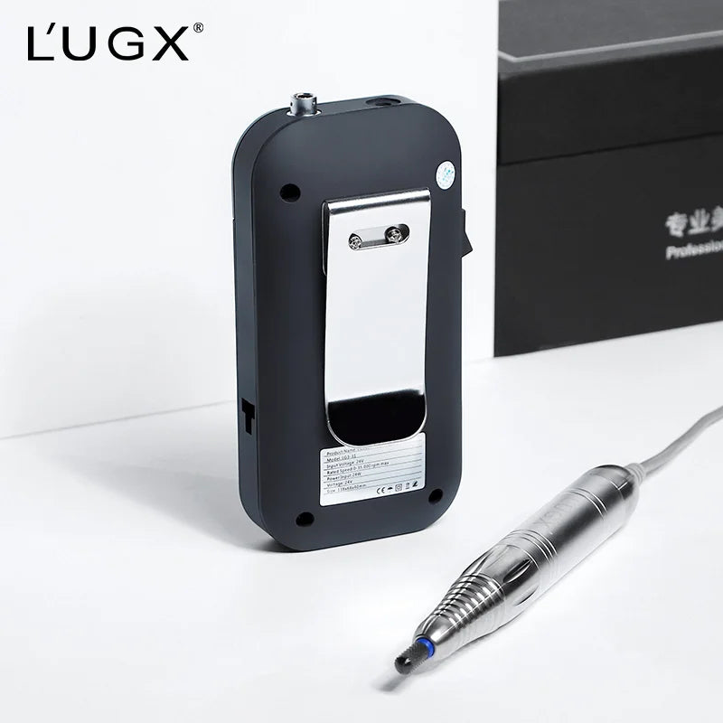 LUGX 35000rpm Wireless Nail Polisher Portable Cordless Brushless Motor Rechargeable Electric Professional Nail Drill Machine