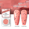 JTING High Quality Strong Glossy Matte Effects 12color Nail Art Neon Eggshell Gel Polish Set with Unique Jars OEM Private Label