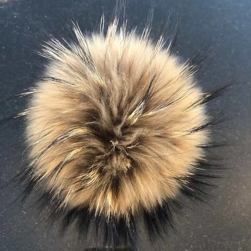 Wholesale Price Real Fur Pom Poms for Hats Real Mink Hair Fox Fur Nature Colors Custom Colors