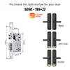 Tediton Smart Locks for Front Door Digital Electric Keyless Aluminum Alloy Fingerprint Tuya Smart Door Lock