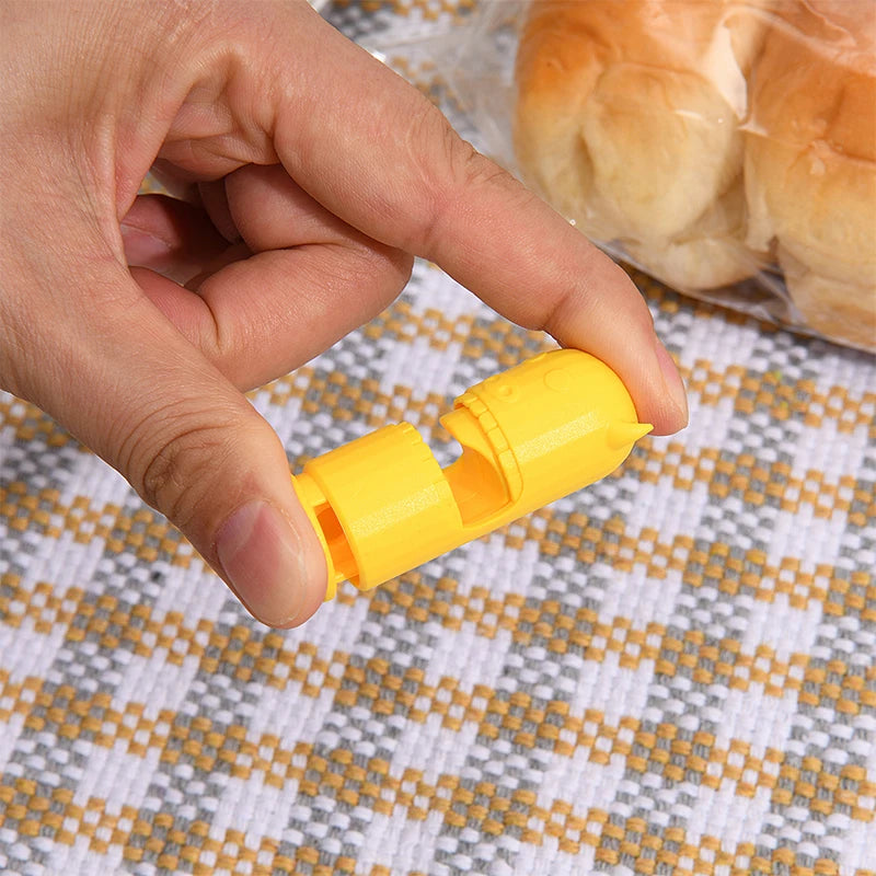 Portable Chip Bag Sealer Plastic Package Storage Bag Clip Mini Sealing Tong Handy Sticker Seal for Food Snack Kitchen Gadgets