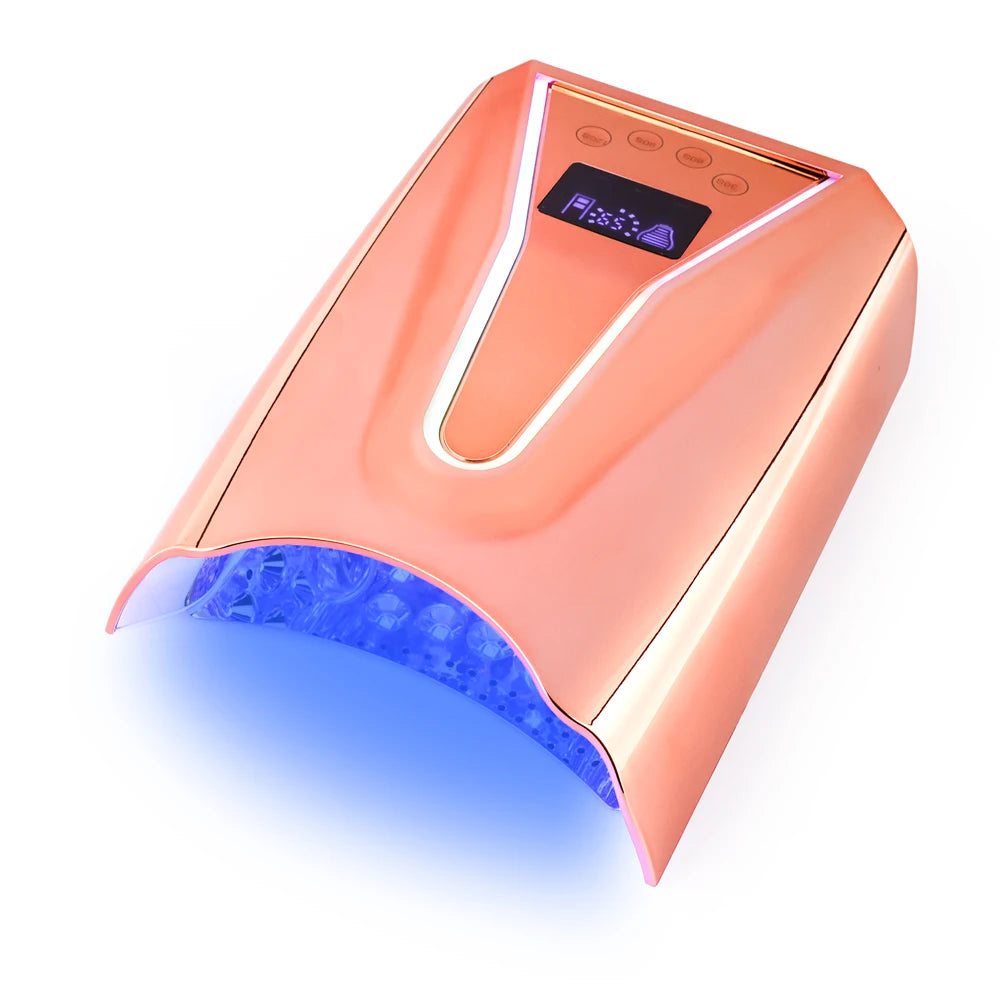 2024 New Arrival New Design Factory Price Wholesale High Power 128W Fast Cordless Rechargeable Uv LED Nails Lamp Nail Dryer
