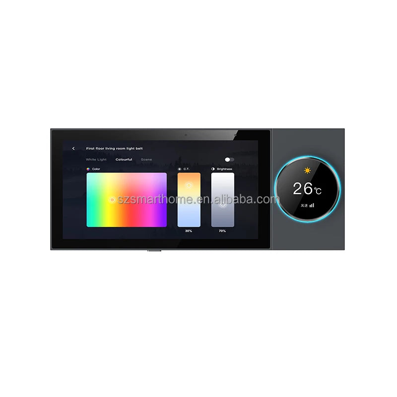 6 Inch Tuya WiFi Android Smart Home Panel Smart Life Touch Screen Built-in Zigbee Gateway Central Control Home Automation
