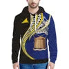 Men's Hoodies Custom Blue Polynesian Pohnpei Tribal Designer Sweater Boy Casual Oversized Hoodies Sweater