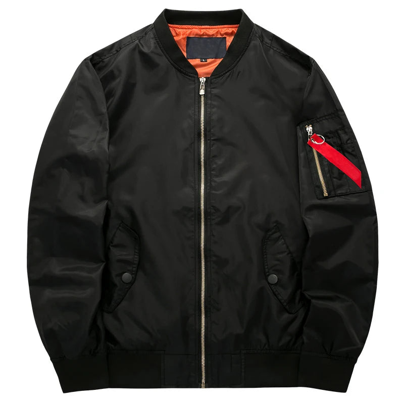 Spring Autumn Bomber Jacket Men's Fashion Thick Warm Military Motorcycle Jackets Men Flight Ma-1 Pilot Air Force Brand Coat