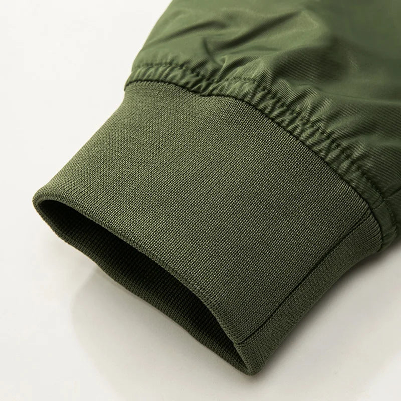Spring Autumn Bomber Jacket Men's Fashion Thick Warm Military Motorcycle Jackets Men Flight Ma-1 Pilot Air Force Brand Coat