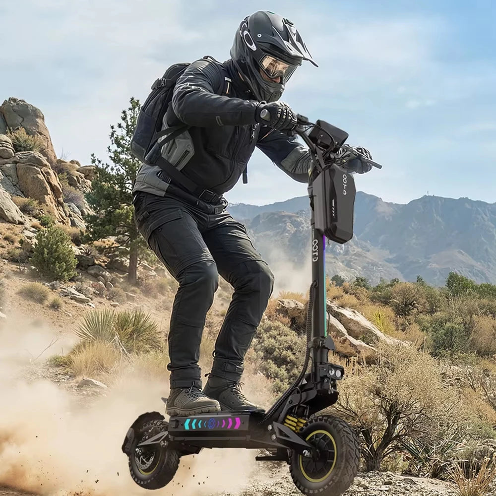 Dropshipping OOTD T10 PRO 1300W*2 11inch Electric Scooter Front/rear 52V 23.4AH Dual Brushless 65KM/H