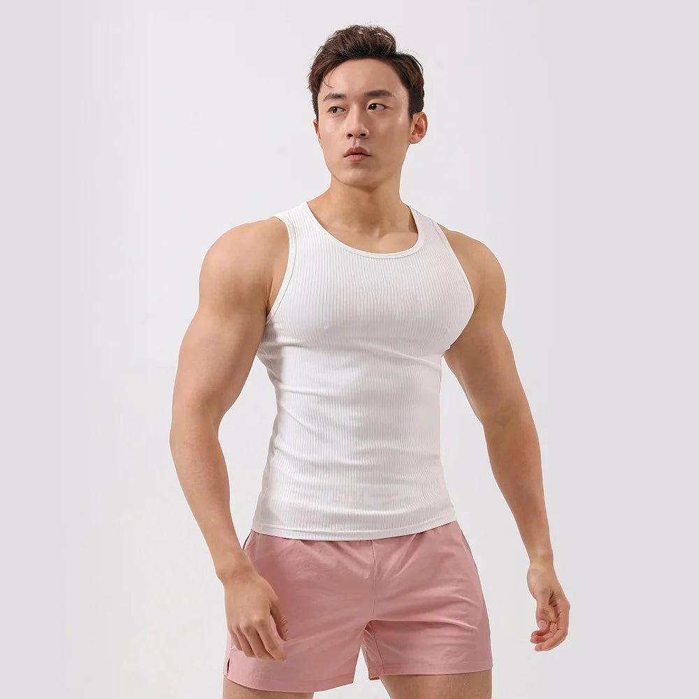 New Trending Pack of 3 Men's Sports Tank Tops Elastic Modal Vest with Sleeveless Design