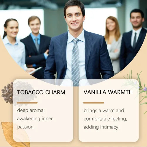 Roxelis Jazz Perfume Scent  Durable Light Smell Fresh Wood Exudes Male Charm Tobacco Fragrance