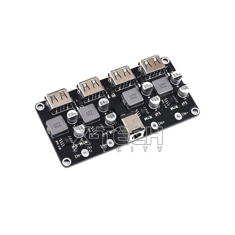 DC-DC Buck Module: 12V/24V to QC3.0 Fast Charge, Single USB Phone Charging Board
