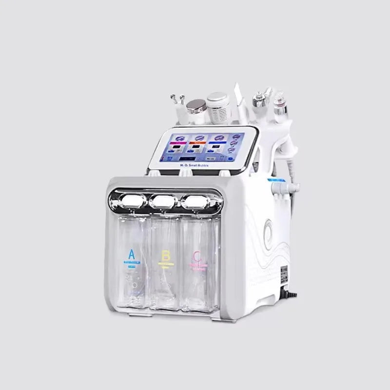 Best Selling  Hydra 6 In1 H202 Beauty Machine with Dual Powerful Pumps Facial Machine Smart Skin