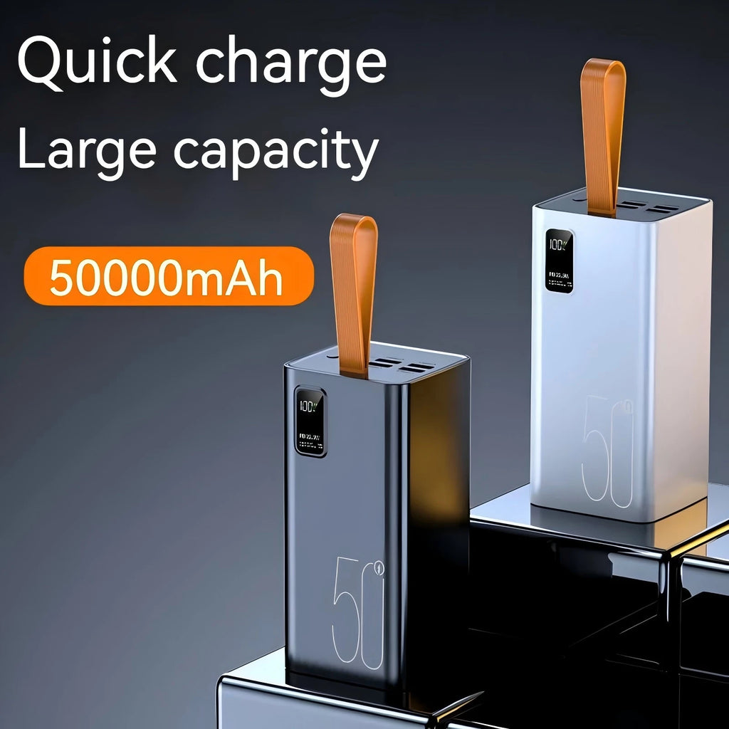 50000mah 5 Port Output Portable Power Station Digital Display USB Type-C PD 22.5W 60000mAh Large Capacity Power Banks