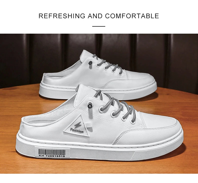 Men's Slip-ons Canvas Shoes Non-heel Casual Shoes Autumn Summer Slippers 2021 Original Fashion Male Sneakers Zapatos De Hombre