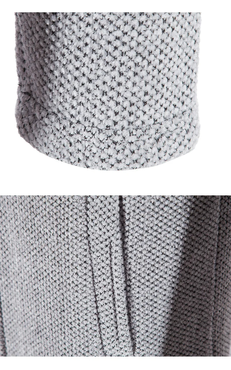 2023 Winter Fleece Cardigan Men Thick Hooded Long Sweaterscoat Male Warm Knitted Sweater Jackets Men Causal Outwear Windbreaker
