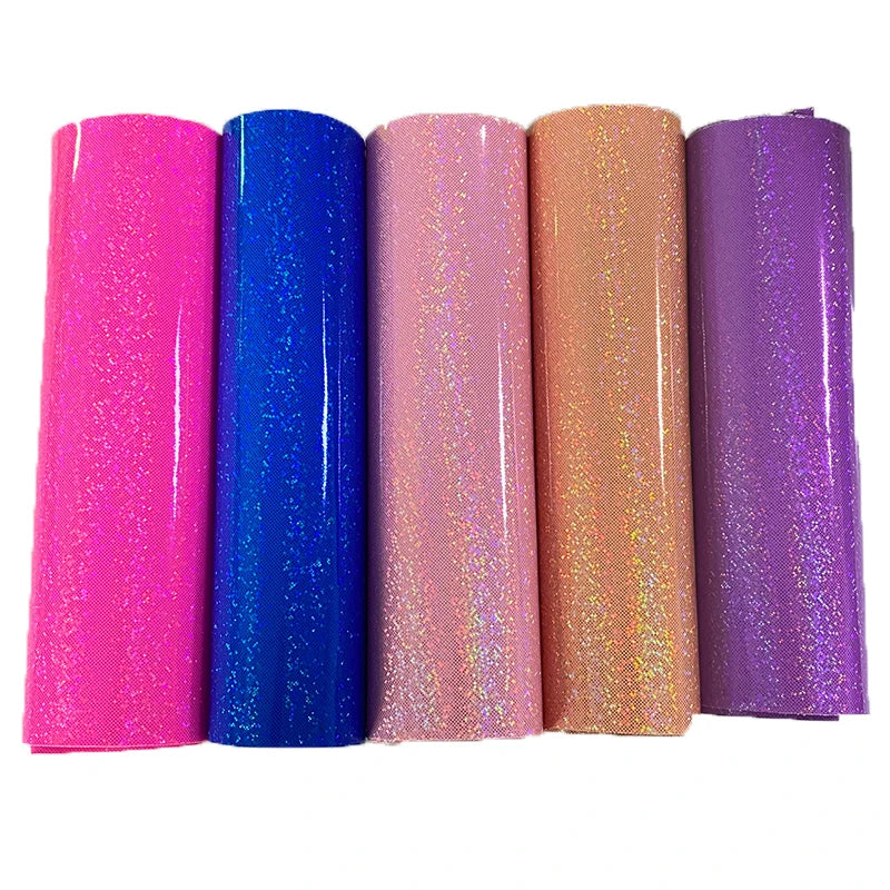 PU Synthetic Leather Babysbreath Film Smooth Pu Leather  in Roll  for Making Bags and Shoes