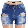 2020 New Arrival Summer Ripped Denim Shorts Fashion Slim Jeans Shorts High Quality Women Clothes 5 Color S-2XL