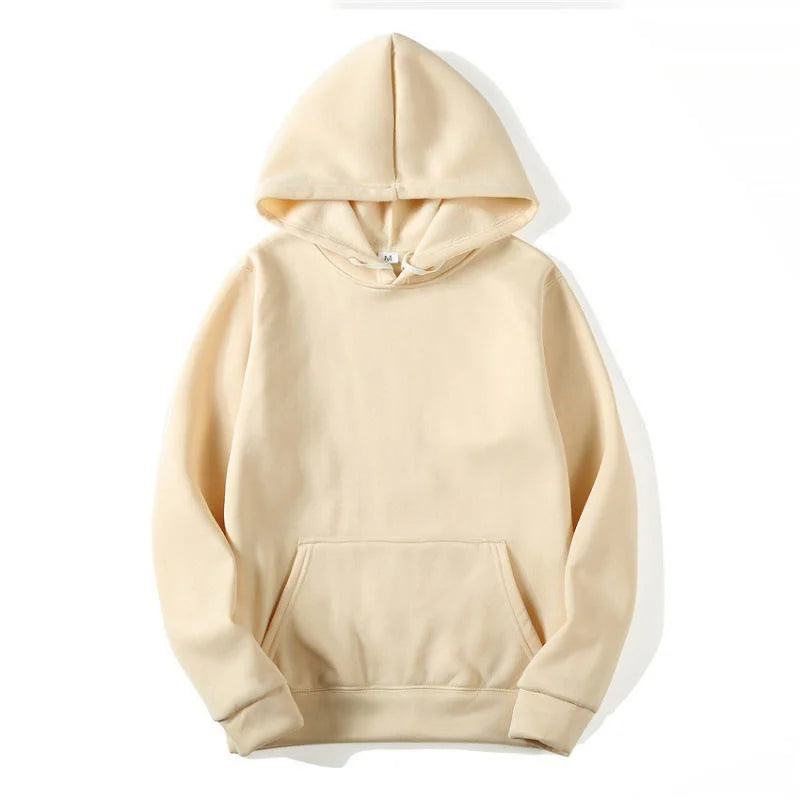 Blank Oversized Streetwear Custom logo Pullover Hoodie Men's 100% Cotton Thick Heavy High Quality