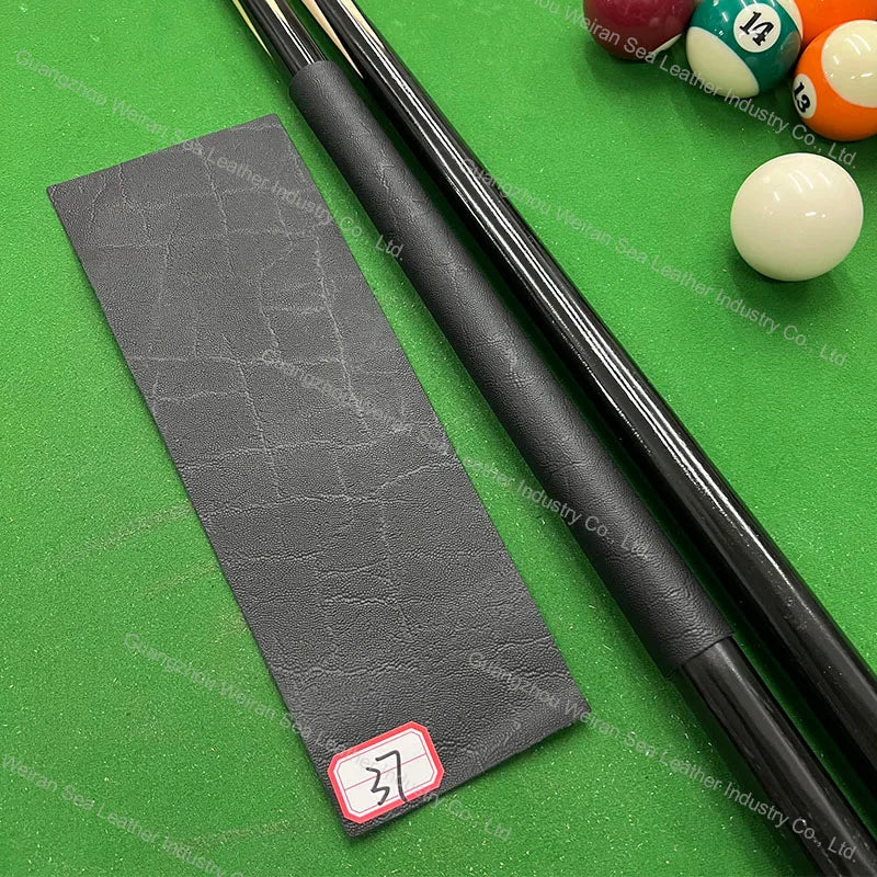 Genuine Cow Skin Pool Billiards Cue Grips Non-Slip Protective Sleeve Wrap with Different Print Pattern Genuine Leather Club Wrap
