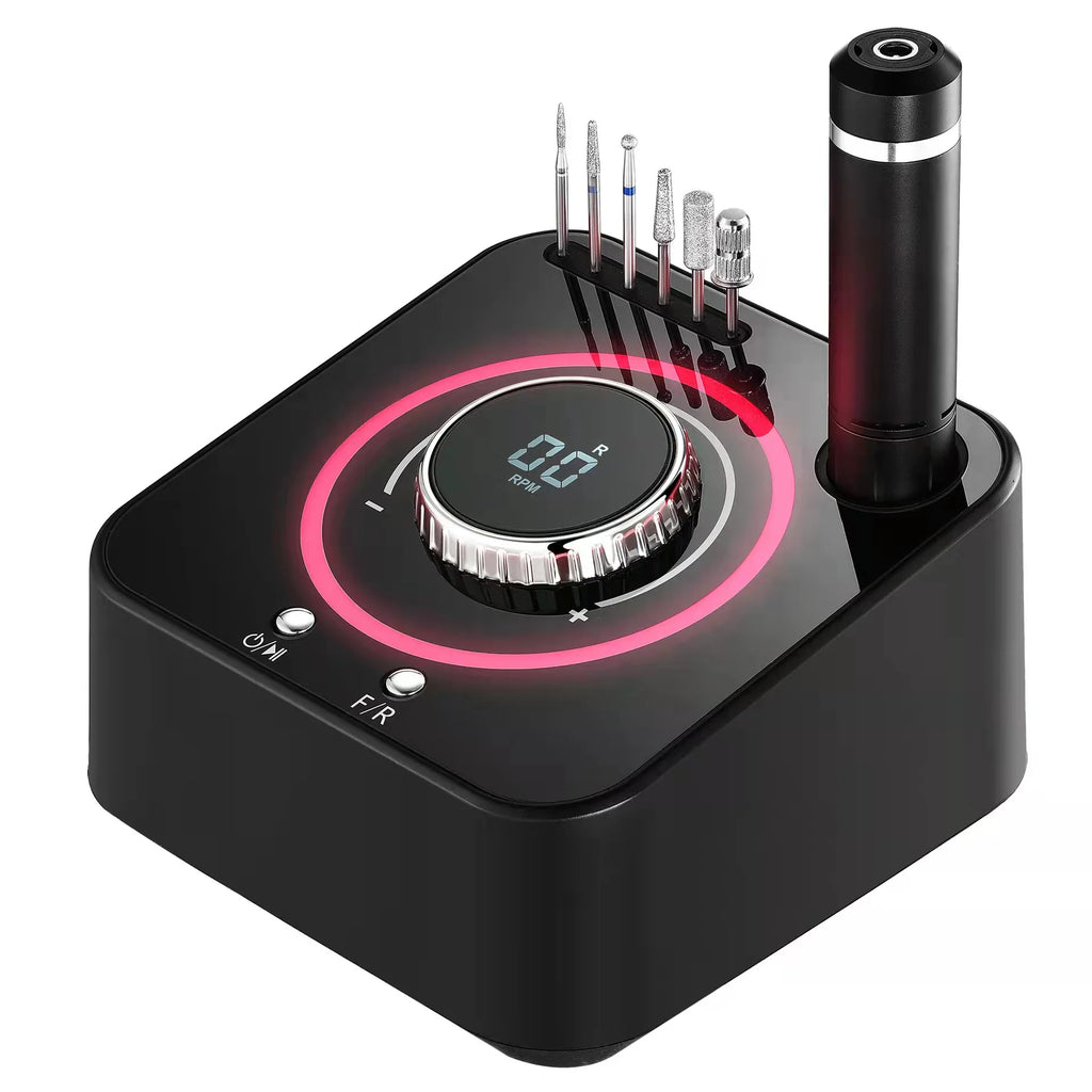 Portable 40000 RPM Nail Drill Machine with Silent Polishing Electric Nail Drill E File