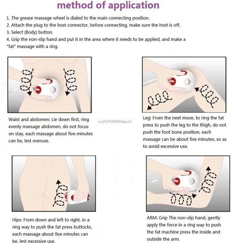 Electric Body Massager Slimming Infrared Anti-cellulite Machine Massage Women Full Body Slim Relax Professional Beauty Tool Roll