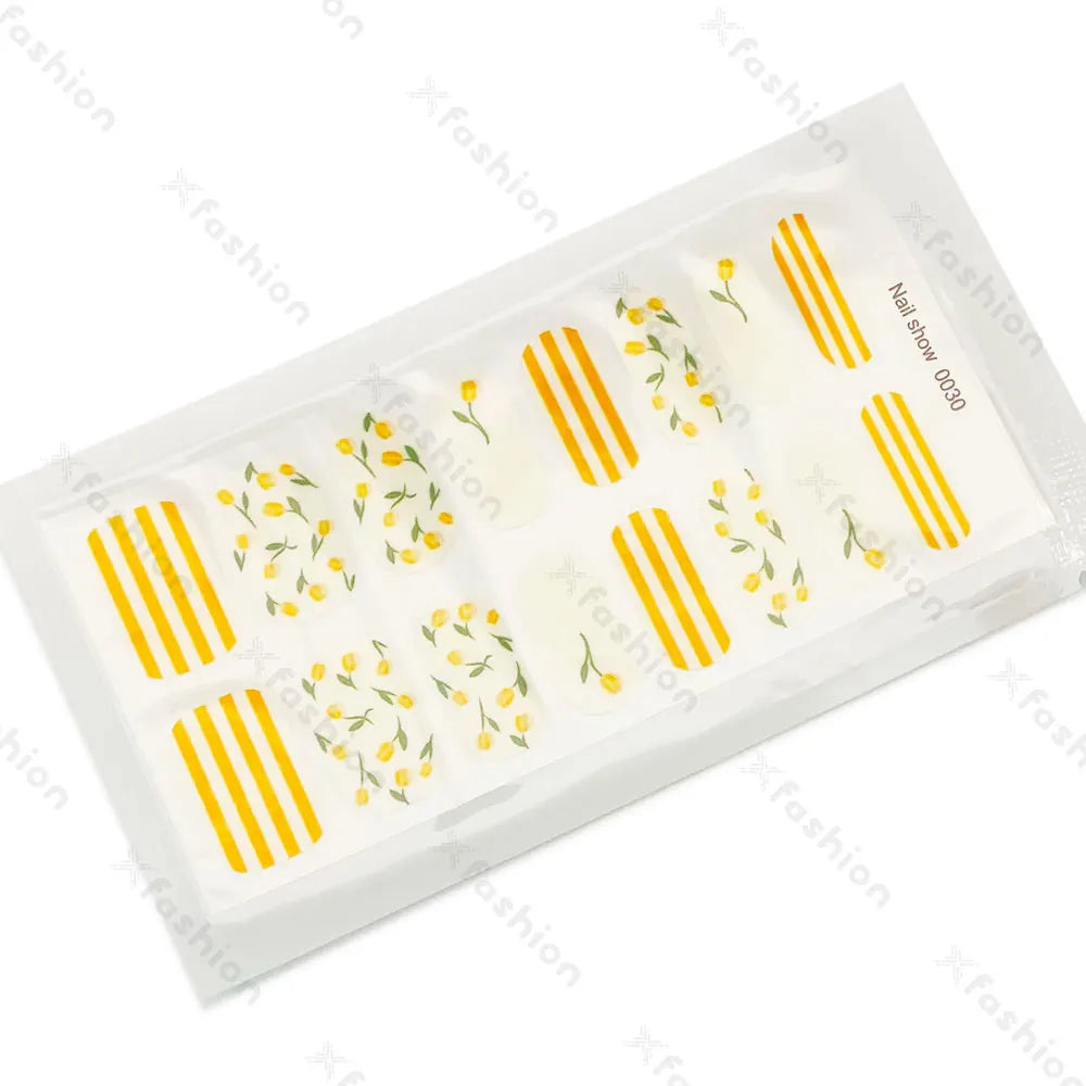 Hot Sale 16 Tips Solid Color Semi-Cured Gel Nail Stickers UV Light Durable Waterproof Long-Lasting Gel Nail Stickers Wholesale
