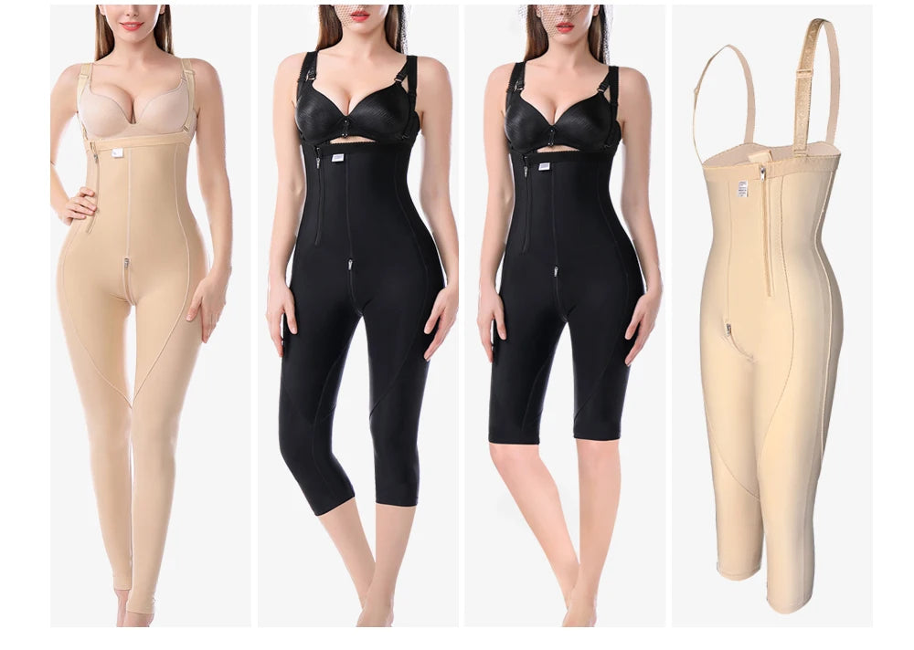 Private Label BBL Post Surgery Women Colombianas Shapers Fullbody Bodysuit Liposuction Post Operatoria Stage 2 Faja Shapewear