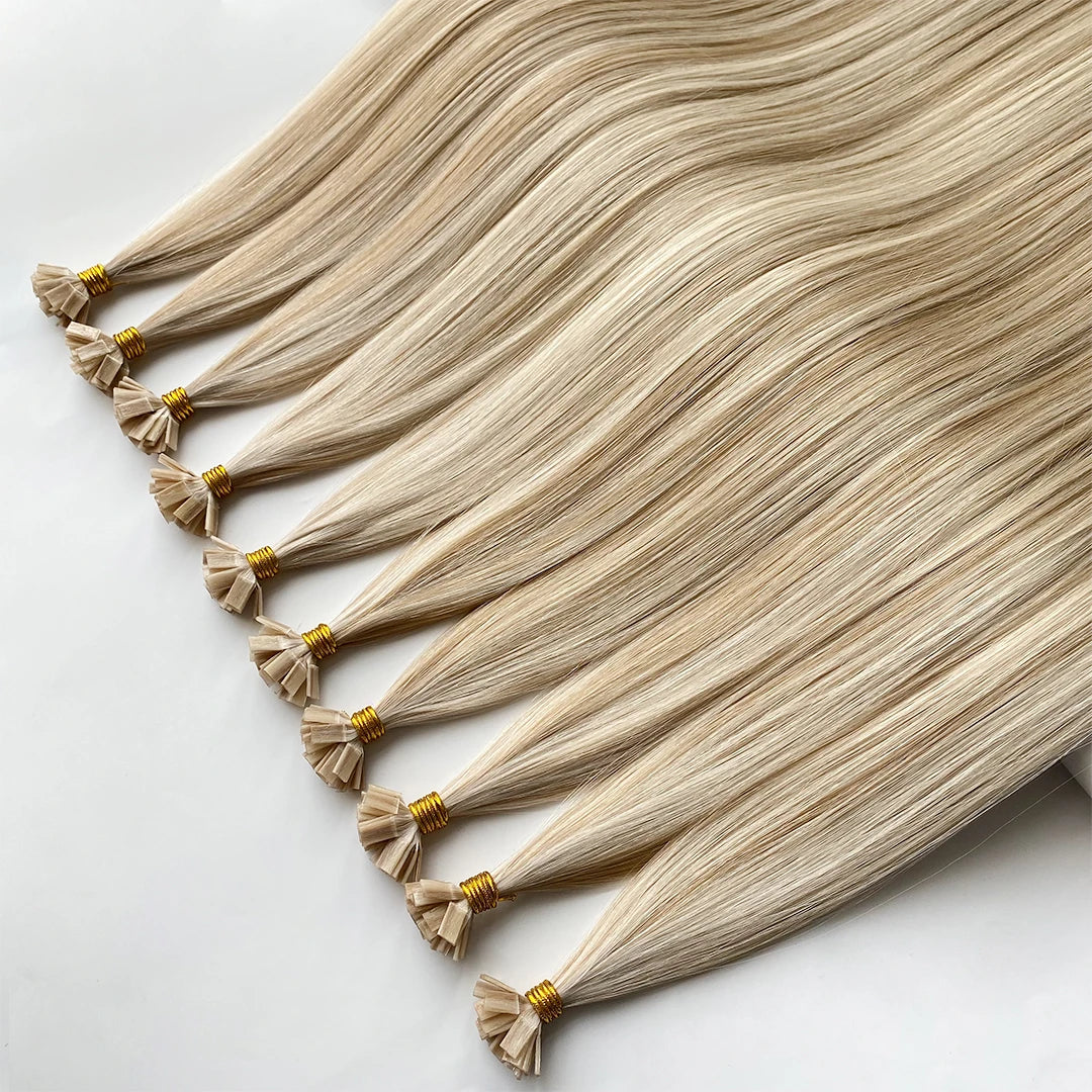 2026 Haiyi Straight K Tip Hair Prebonded Raw Cuticle Aligned Human Hair Extension K Tip Hair