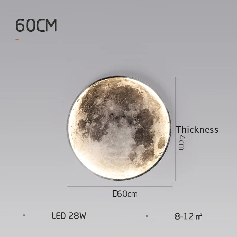 Modern LED Wall Lamp Moon Indoor Lighting For Bedroom Living Hall Room HOME Decoration Fixture Lights decorate Lusters Lamps