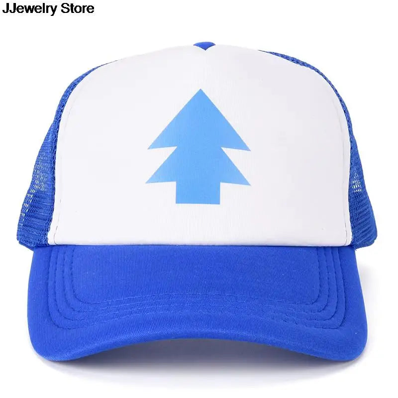 Women Men Trucker Baseball Cap Pine Tree Dipper Gravity Fall Mesh Hat Adjustable 1PC