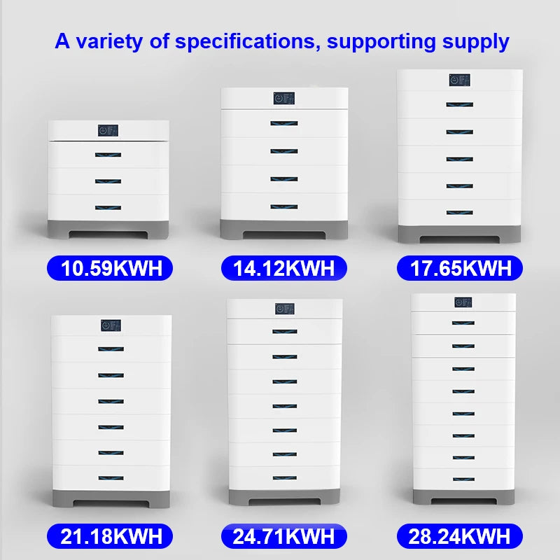 BYD 10.6kwh 15KWH 17.5KWH 24.5Kwh 28.2kwh 48V 51.2V 207Ah 276Ah 414Ah 483Ah Home Stackable Type  Battery Lithium Solar Storage