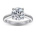 Wholesale Custom Solid Silver & 925 Sterling Women's Engagement Rings with Moissanite for Weddings