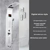 Modern Luxury Good Quality 304 Sus Digital Led Smart Rainfall Shower Massage System Wall Panels for Showers 3 Warranty