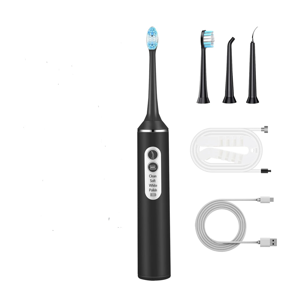 Sonic 3 In1 Electric Toothbrush USB Rechargeable Washable Whitening Teeth Adult Electronic ToothBrush
