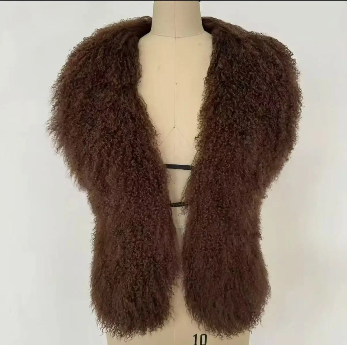 Streetwear Real Mongolian Sheepskin Fur Vest Women Real Sheep Fur Halter Top Vest