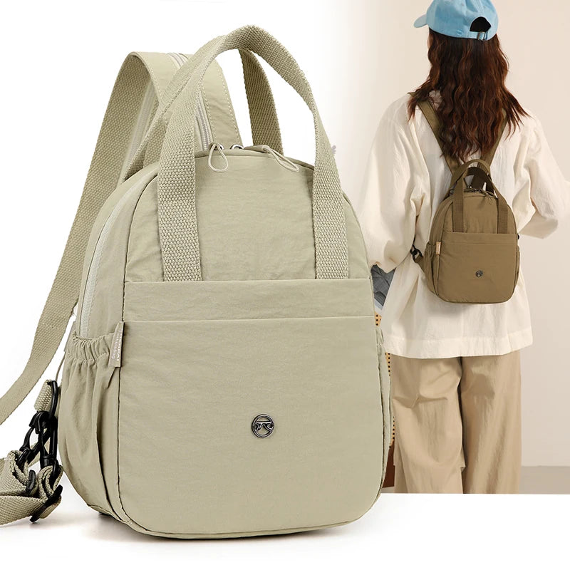 Multifunctional PU Material Backpack Fashionable  Easy Matching for Work & Outings Nut Bag
