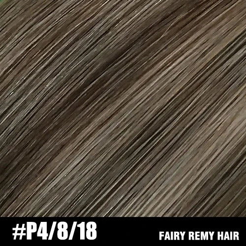 Fairy Remy Hair 20-22" Remy Keratin Flat Tip Human Hair Extensions Straight Capsules Natural Pre Bonded Hair 0.8g/Strand