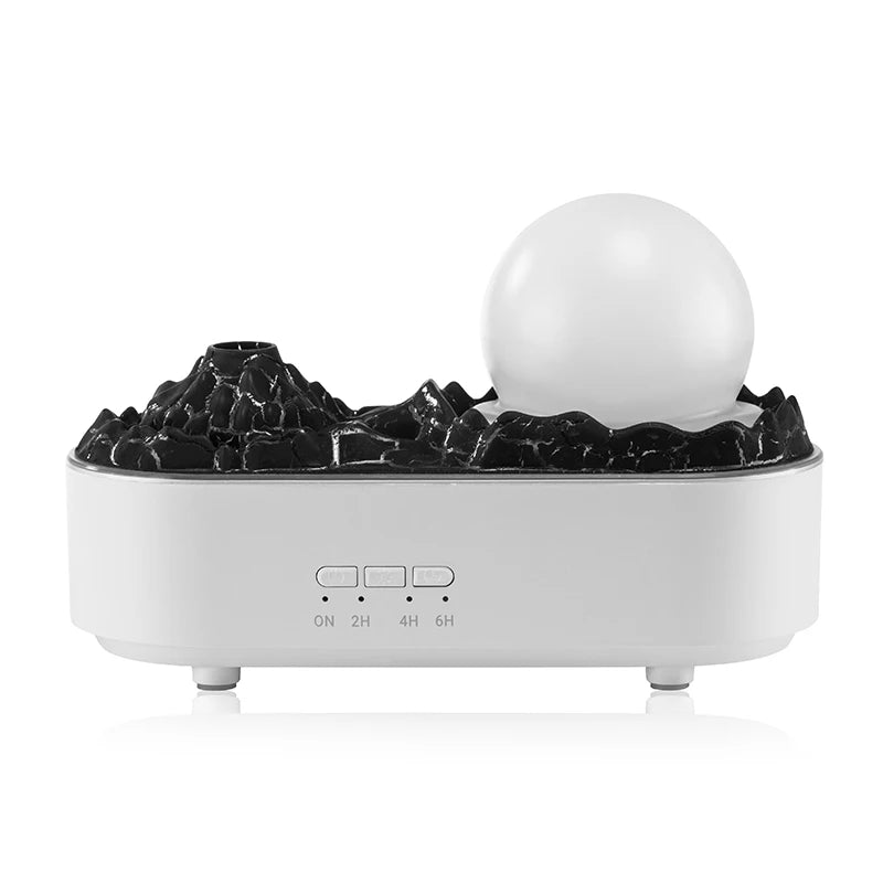 New Arrival USB Cool Mist Ultrasonic Air Humidifier Crystal Ball Smoke Ring Plastic Home Oil Diffuser for Hotels Households