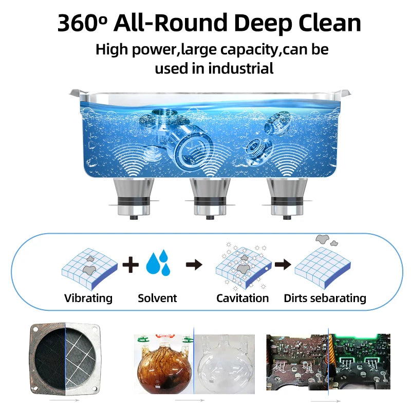 Granbo GM Series New Electric Industrial Ultrasonic Cleaner Stainless Steel SUS304 Customizable Tank Sizes (45-960L) Custom