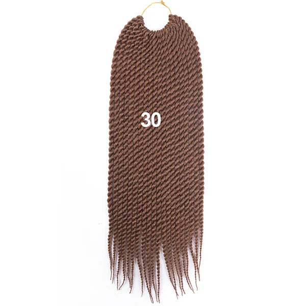TOMO 14" 18" 22" 22 Roots Synthetic Senegalese Twist Hair Crochet Braids Crochet Hair Extensions Ombre Red Braiding