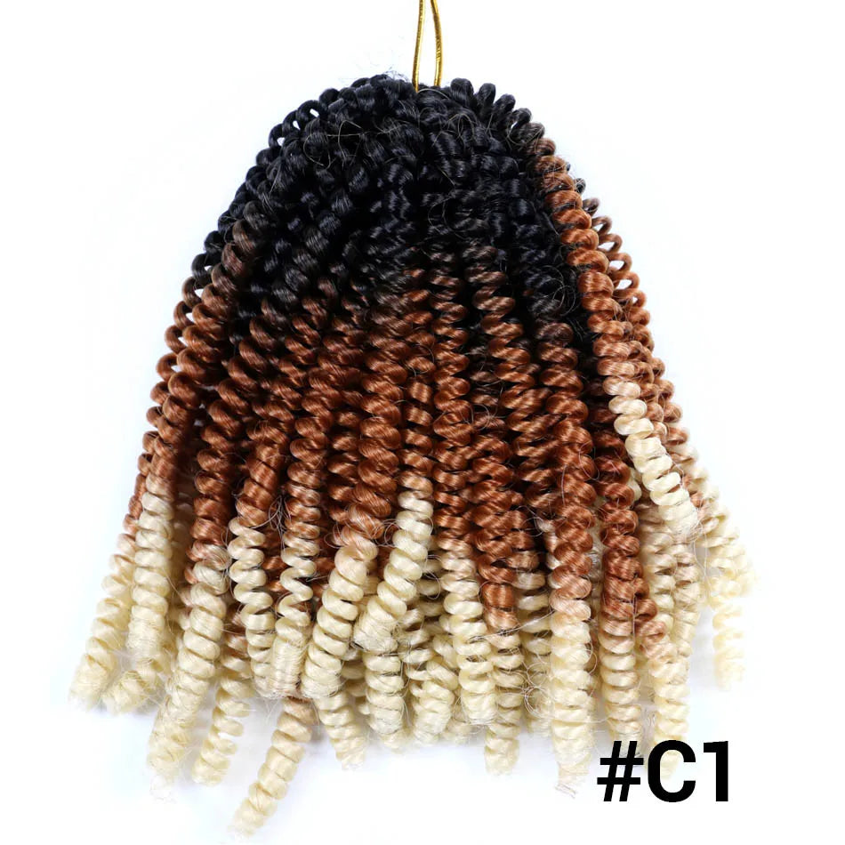 Ombre Spring Twist Braiding Hair Synthetic Crochet Braids Passion Twist Pre-Twist Crochet Hair Extensions Jamaica Bounce Twist