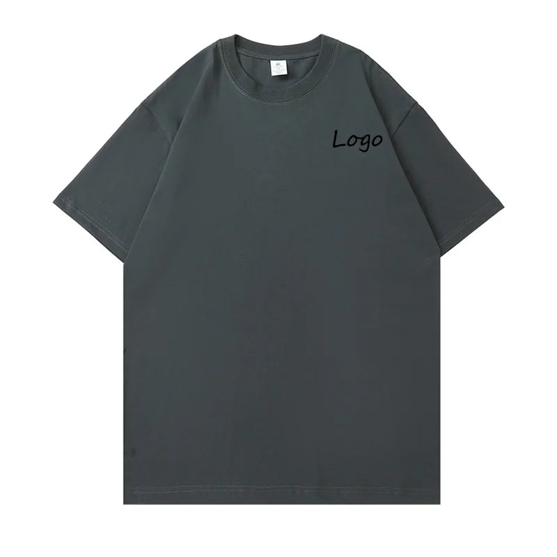 2026 Hot Selling Customize Color and Logo Multi-Color Breathable Cotton Fabric Tshirt Men's Round Neck Loose-Fit Fashion T-Shirt