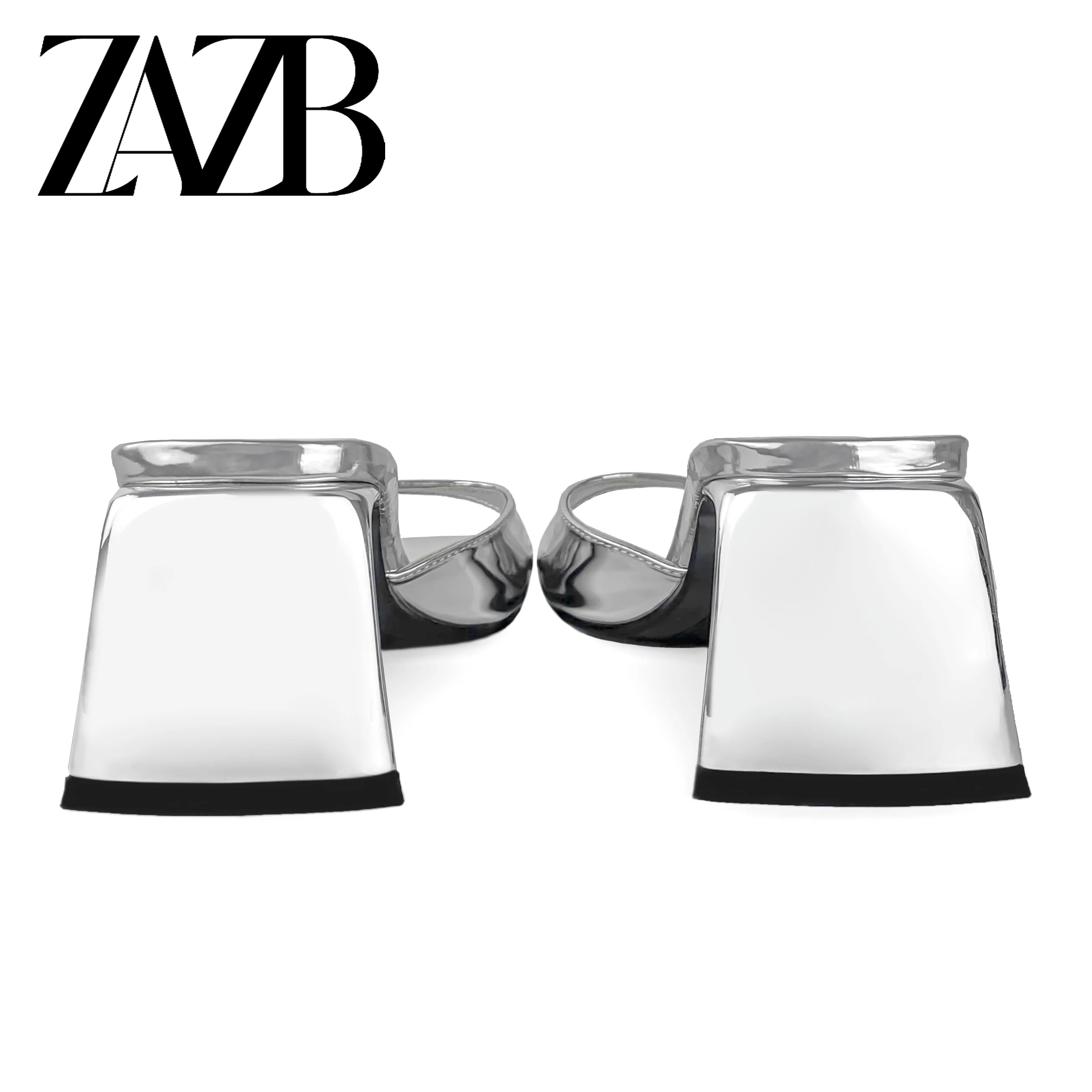 ZAZB Brand Custom Leather High Heels Shoes for Women Sandals Luxury slippers Wedding Bride Ladies and Chaussures Pour Femmes