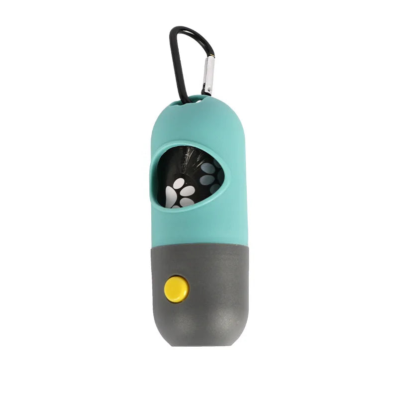 LED Light Dog Poop Bag Dispenser/ Holder for Dog  With Free 15 Pcs Dog Waste Bag