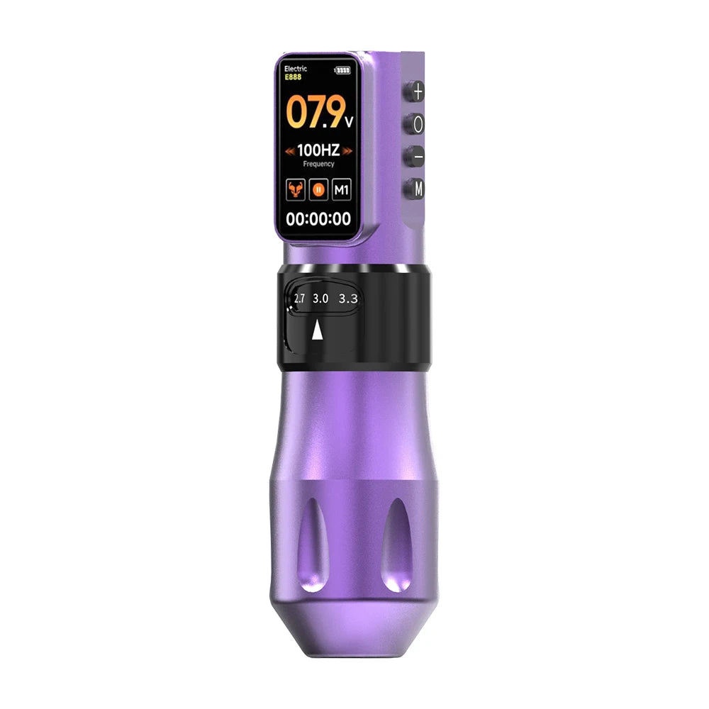 Professional Electric Permanent Tattoo Gun with 1700mAh Rechargeable Battery 2.5mm Stroke 10000 RPM Permanent Makeup