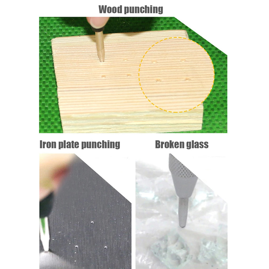 5 inch Automatic Center Punch Spring Loaded Marking Starting Holes Tool Wood Press Dent Marker Woodwork Tool Hole Drill Bits New