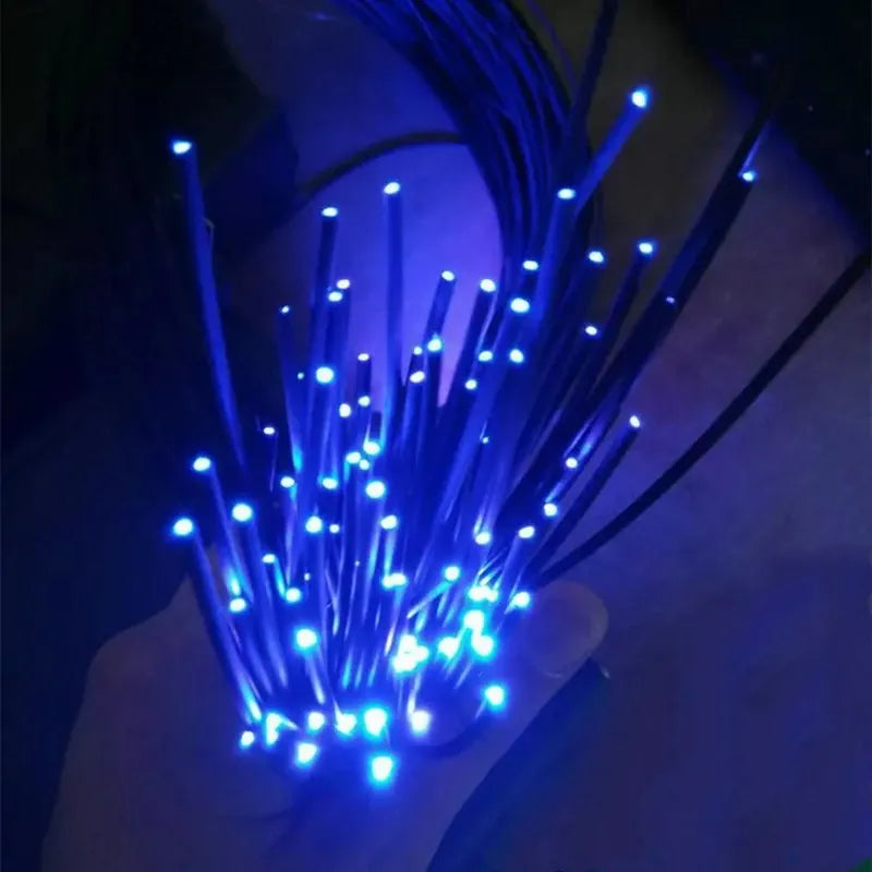 1～10M Black Cover PMMA End Glow Plastic Optic Fiber Cable Inner 1mm~14.0mm Diameter Home Hotel Floor Ceiling Decorative Lighting