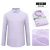 Bamboo Fiber Shirt  Long Sleeved Shirt Solid Color Elastic Non Ironing Professional Clothing Flip Collar Single Breasted Shirt