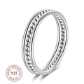 3pcs Fine Rings 925 Sterling Silver 1.2mm Stacking Midi Thin Rings Thumb Pinky Stack Knuckle Rings for Women Band Ring Gift 7.75